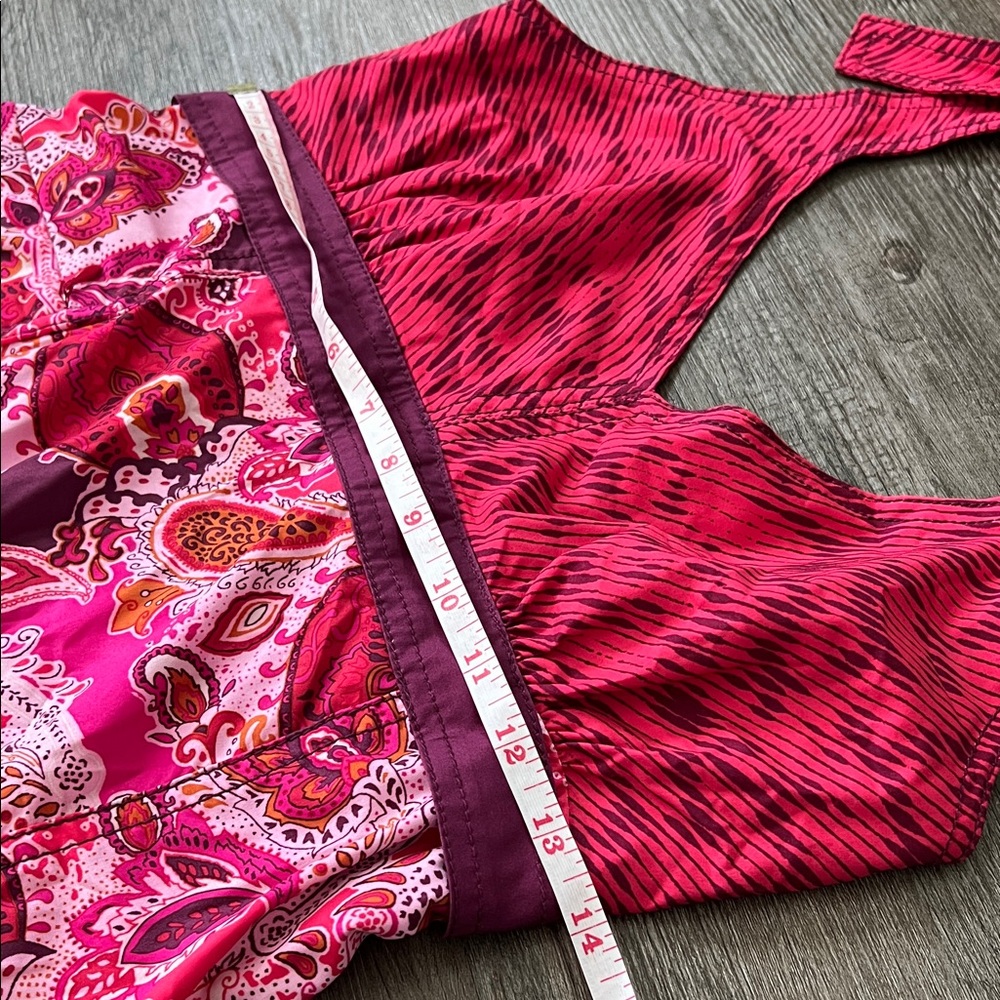 Athleta Pack Everywhere Halter Dress Paisley Grenadine size 8 - Picture 5 of 6